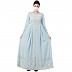 Premium Dress abaya with Zari work- Sky Blue Premium Dress abaya with Zari work- Sky Blue